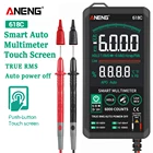 Цифровой мультиметр ANENG 618C, умный сенсорный Аналоговый вольтметр постоянного тока, True RMS, автоматический тестер, профессиональные штатные индикаторы яркости сгорания