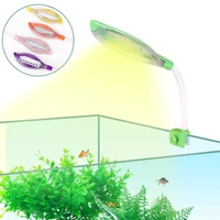 aquarium led light super slim fish tank aquatic plant grow rotatable lighting bright clip lamp sub 3w blue led for fish tank