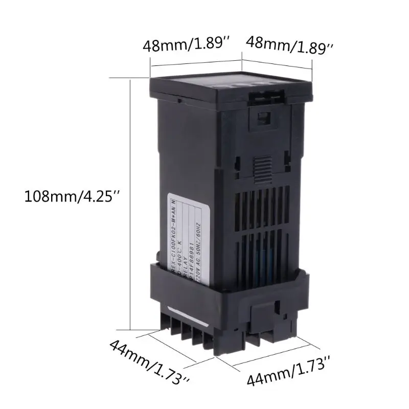 PID цифровой регулятор температуры REX-C100(м) от 0 до 400 C K Тип релейный выход