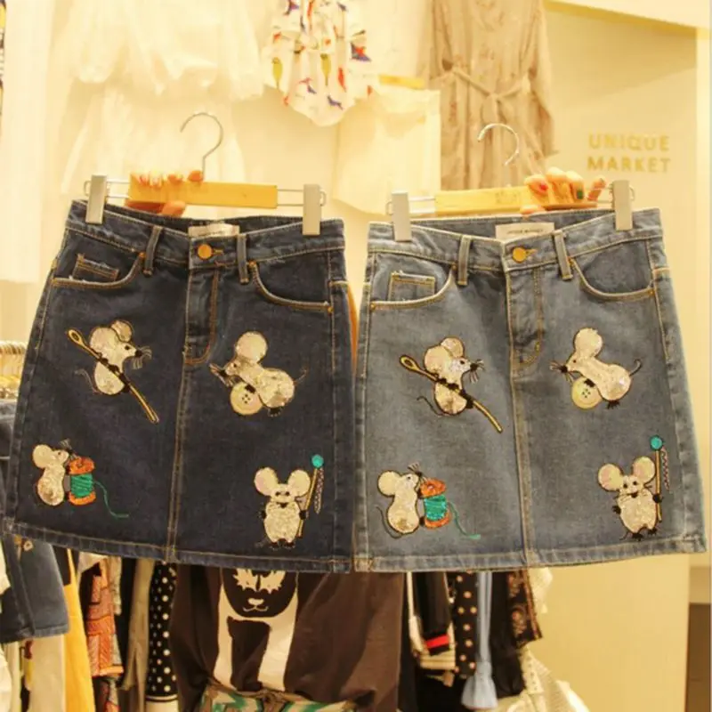 Набор из 6 патчей с милой мышкой и блестками винтажная вышитая аппликация на