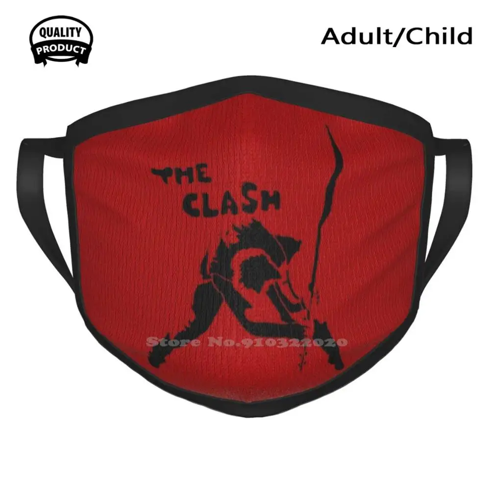 

The C B1 Best Selling Washable Breathable Reusable Masks Band Lomdon Calling Band Joe Strummer Clash Band