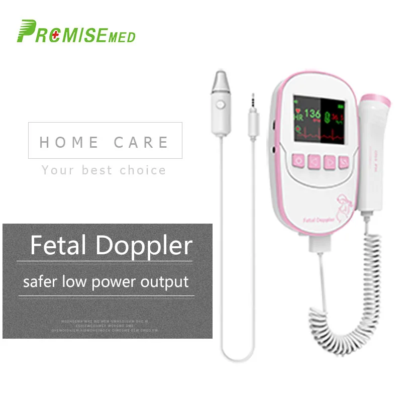Фетальный допплер с ушным термометром Премиум профессиональный детектор 2 МГц