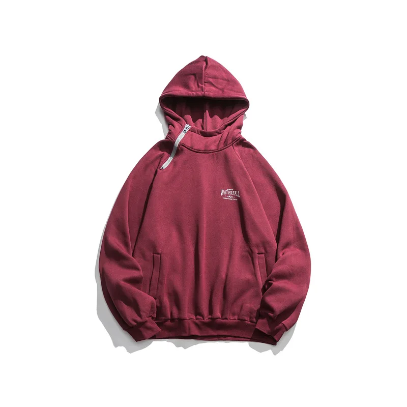 

Henry fall and winter men's Plush thickened Hooded Sweater Korean Trend loose coat 2021