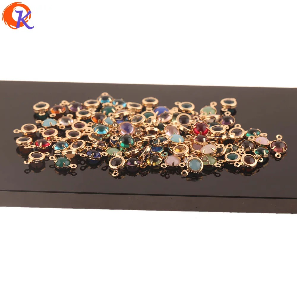 

Cordial Design 200Pcs 7*13MM Jewelry Accessories/DIY Making/Crystal Earrings Connectors/Hand Made/Jewelry Findings Components