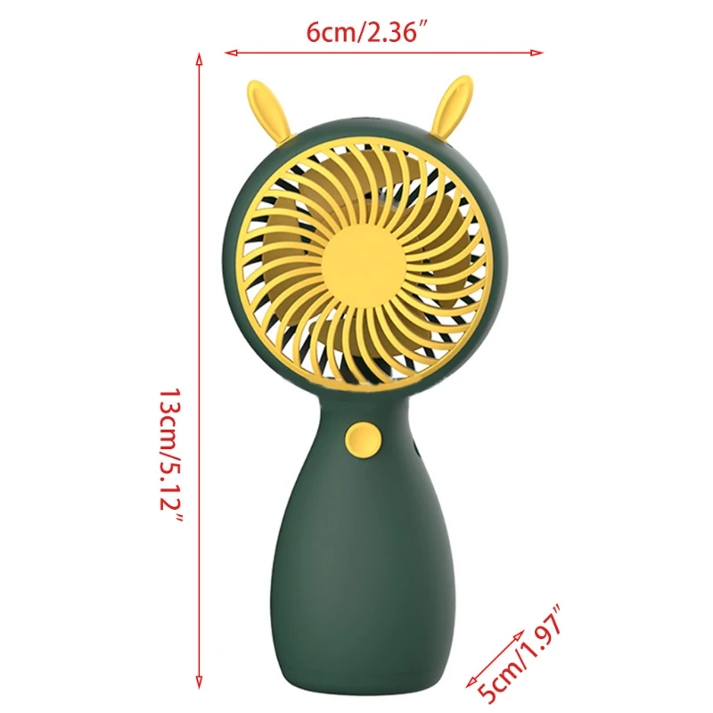 

Portable Handheld Cooling Fan Cute Personal Mini Fan Multiple Colors Strong Quiet Airflow Student Summer Cooling Fan