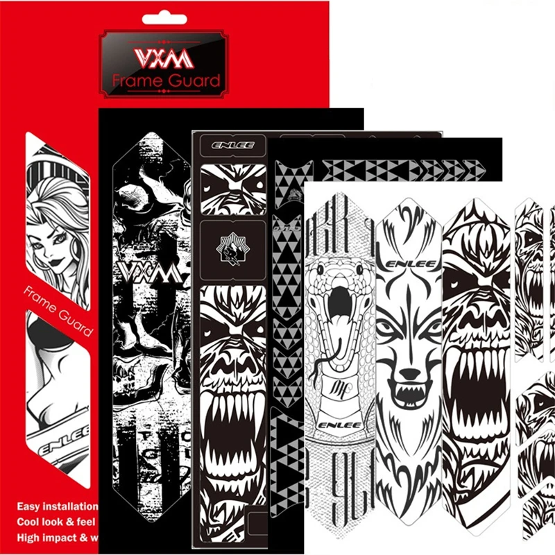 3D наклейка на раму велосипеда устойчивая к царапинам Защитная Наклейка s съемная