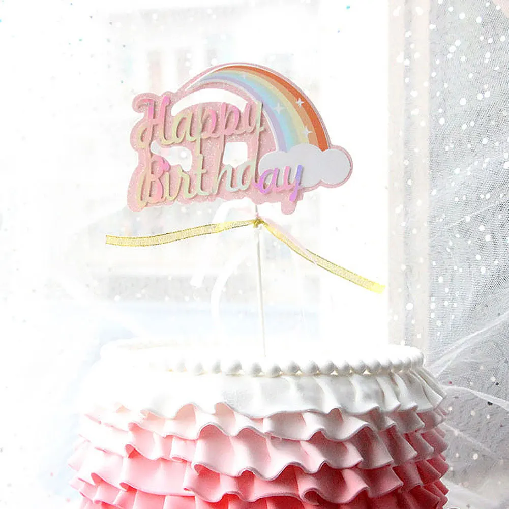 3 шт. радужные украшения для торта | Дом и сад