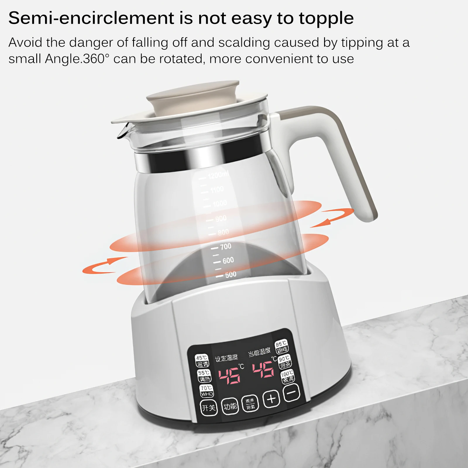 1200ML Baby Breast Warmer Smart Children Constant Heat Electric Kettle Health Pot Temperature Water Tea Maker | Мать и ребенок
