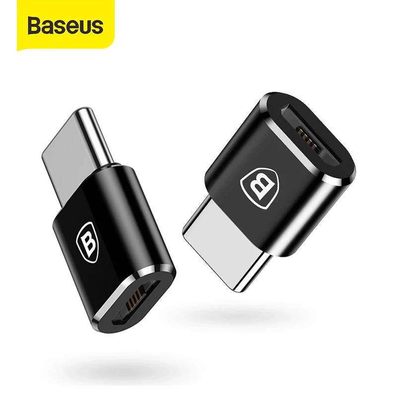 Адаптер Baseus OTG USB Type C с разъемом Micro для быстрой зарядки и передачи данных разъема