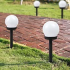 Уличный водонепроницаемый светильник светодиодный шар на солнечных батареях, 2 шт., для сада, лужайки, дорожки, наземного света, водонепроницаемый IP55, солнесветильник для сада, двора, декора