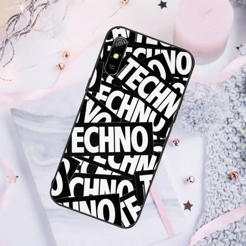 

Krajews Techno Music Phone Cases For Xiaomi Mi Redmi Note 7 8 9 pro 8T 9T 9S 9A 10 Lite pro