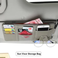 car sun visor card holder organizer storage box for hyundai solaris verna sonata elantra kia rio ceed sportage r