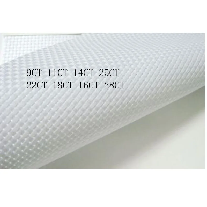 

18CT 16CT 22CT 25CT 28CT 14CT 11CT 9CT Whites 75X75cm Embroidery / cross stitch Canvas Aida Cloth Fabric