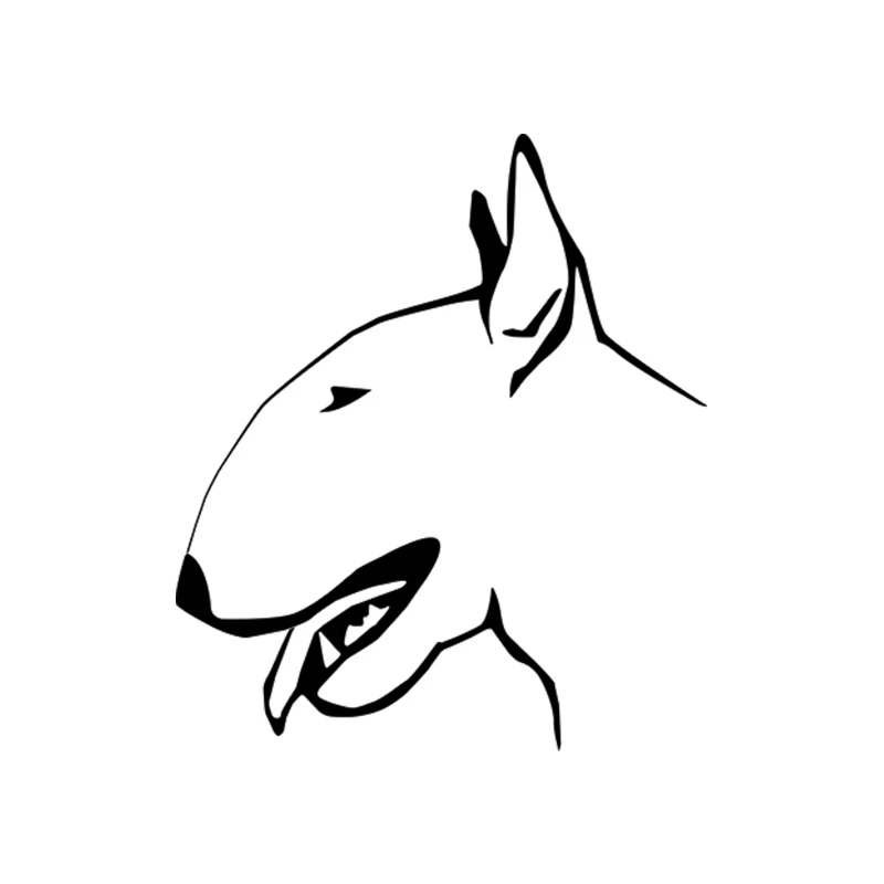 Наклейка WILL BE 15x17 4 см I Love My Bull Terrier|Наклейки на автомобиль| |