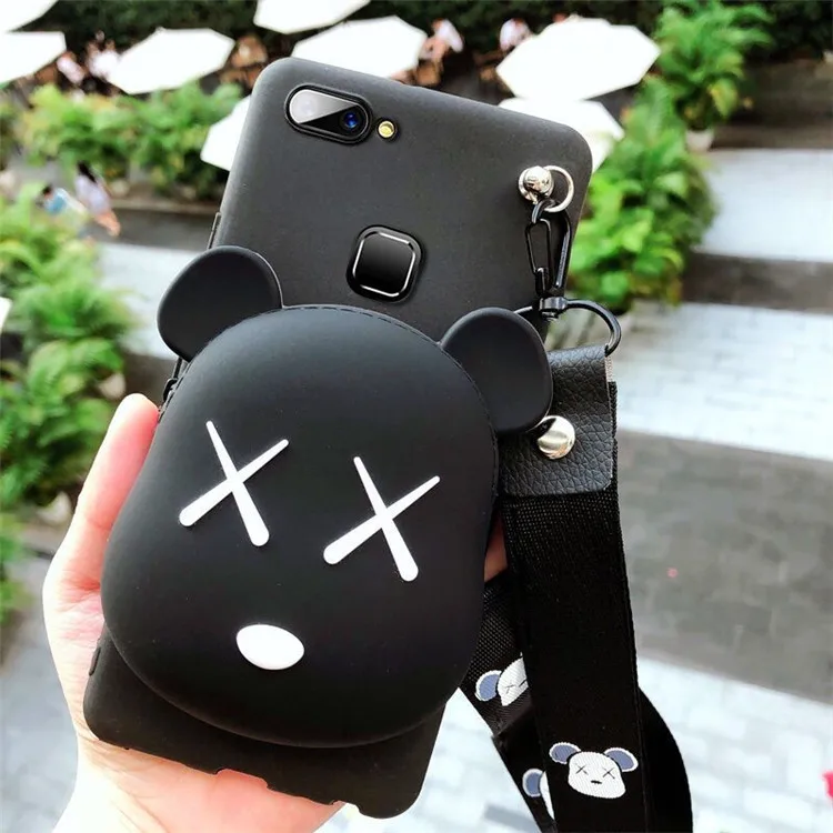 BlackBaoli Black Милый 3D кошелек дизайн кошка чехол для Huawei P10 селфи P10 Plus P9 Lite mini P9 Plus животные Свинья мягкий чехол из ТПУ - Цвет: BlackBaoli Black