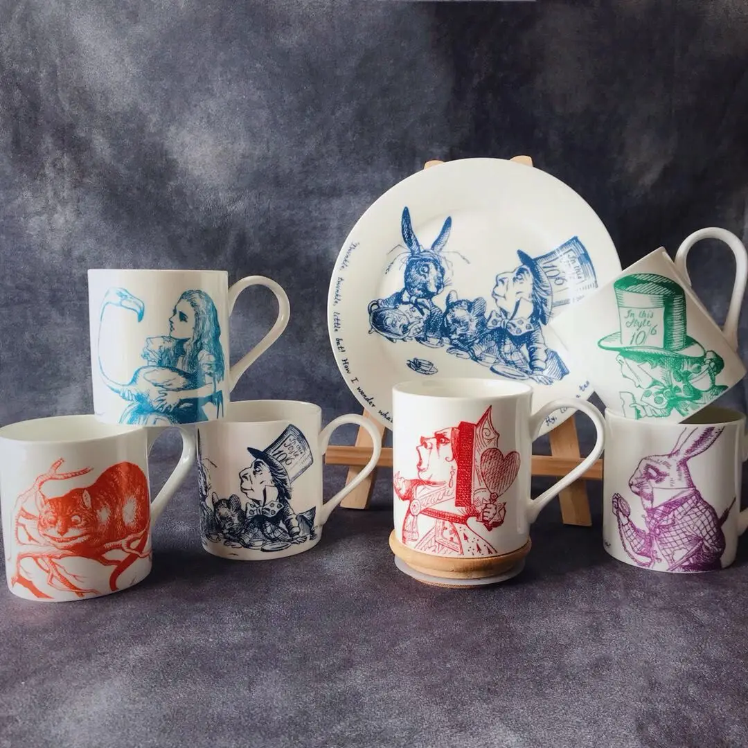 Костяная китайская кружка Алиса в стране чудес обеденная тарелка английская
