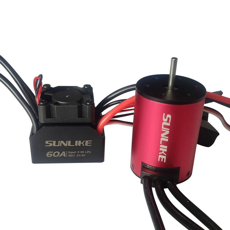 Бесщеточный контроллер скорости SUNLIKE SL3650 3500kv 3900kv 4300kv 60A бесщеточный