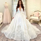 Miaoduo 2 in1 свадебное платье 2021 кружевное Бальное Платье Vestidos De Noiva размера плюс Принцесса Глубокий v-образный вырез; Robe De Marie женские trouwjurk