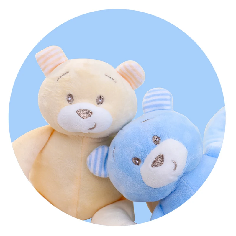 

Eenbei Baby Toys Soft and Skin-Friendly Material Suitable for All Ages Boys & Girls Animal Plush Toys Bunny & Bear Good Kid Gift