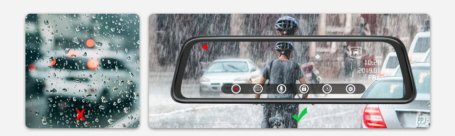4G Dash Cam Android 10 дюймов поток медиа зеркало автомобиля зеркало заднего вида автомобиля Dvr ADAS супер ночного видео рекордер FHD двойной 1080P