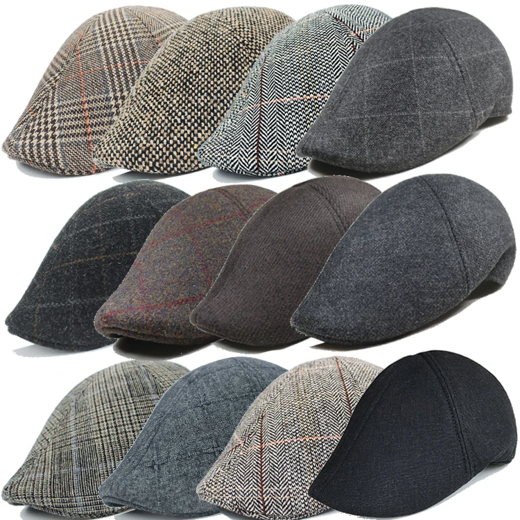 

Men Berets 2021 Spring Autumn Casual Street Newsboy Beret Hat Retro England Hat Wild Octagonal Cap Hats Caps