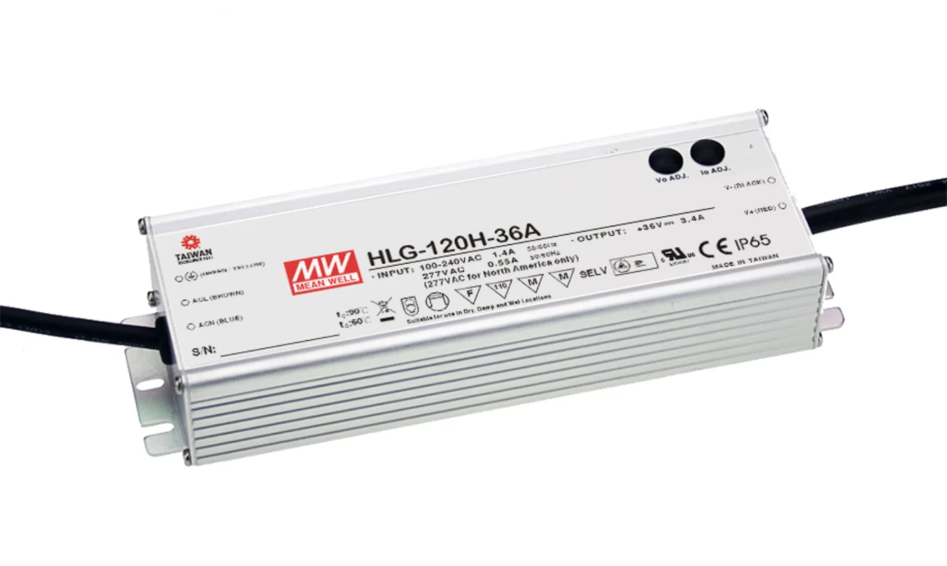 

Steady MEAN WELL HLG-120H-24A 24V 5A meanwell HLG-120H 120W Single Output LED Driver Power Supply A type