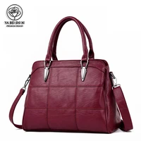 premium lady handbag sorr retro shoulder bag leather messenger bag solid color large wallet womens handbag 2020 hot sale