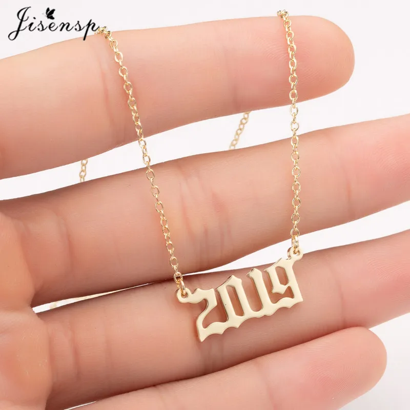 Ожерелье с кулоном для мужчин и женщин цифрой на день рождения юбилей