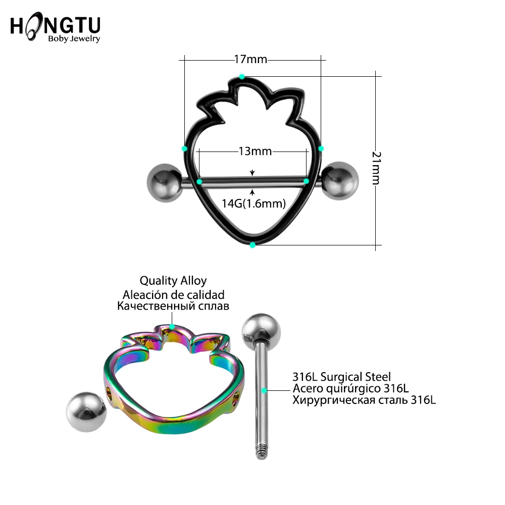 Кольцо для сосков женское из нержавеющей стали ювелирное украшение пирсинга с