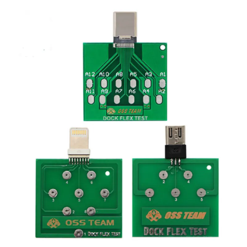 

Печатная плата Micro USB 3 шт./лот, тестер гибкости зарядной док-станции для ремонта смартфонов IPhone Andorid Type-C