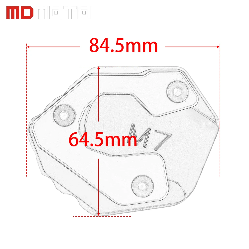 

Motorcycle Kickstand Side Kick Pad Plate Enlarge Extension For YAMAHA MT-07 MT07 XSR700 XSR 700 2014 2015 2016 2017 2018 2019