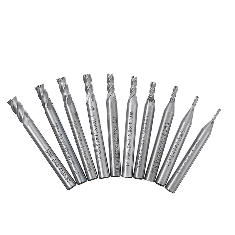 Концевая фреза из быстрорежущей стали с 4 канавками для ЧПУ концевые фрезы