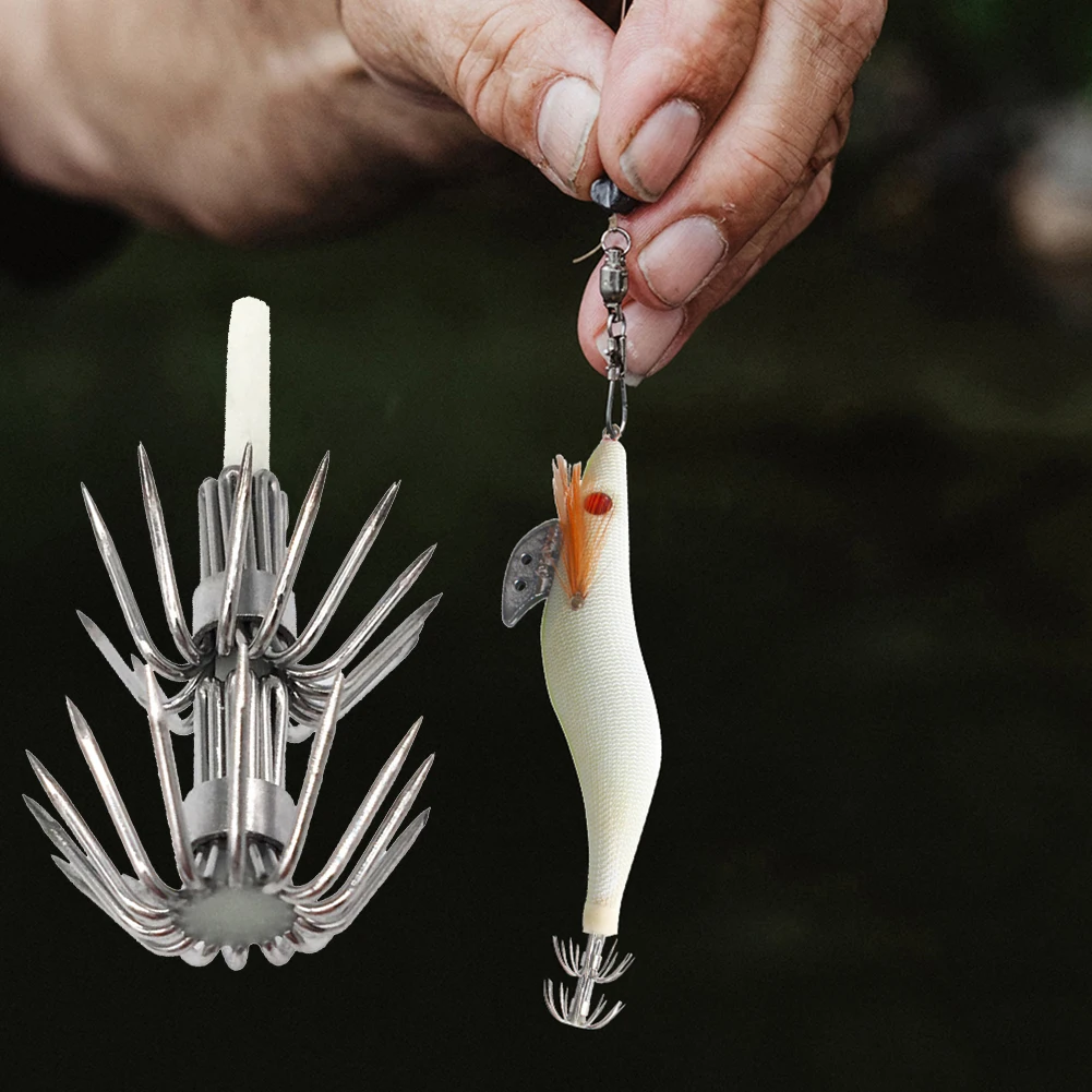 

5 шт., двухслойные Крючки из нержавеющей стали для морской рыбалки