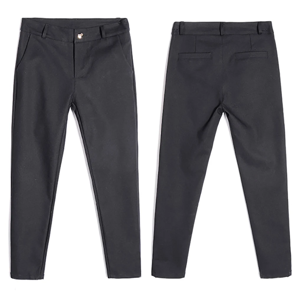 Женские брюки-карандаш эластичные облегающие брюки до щиколотки для офиса на