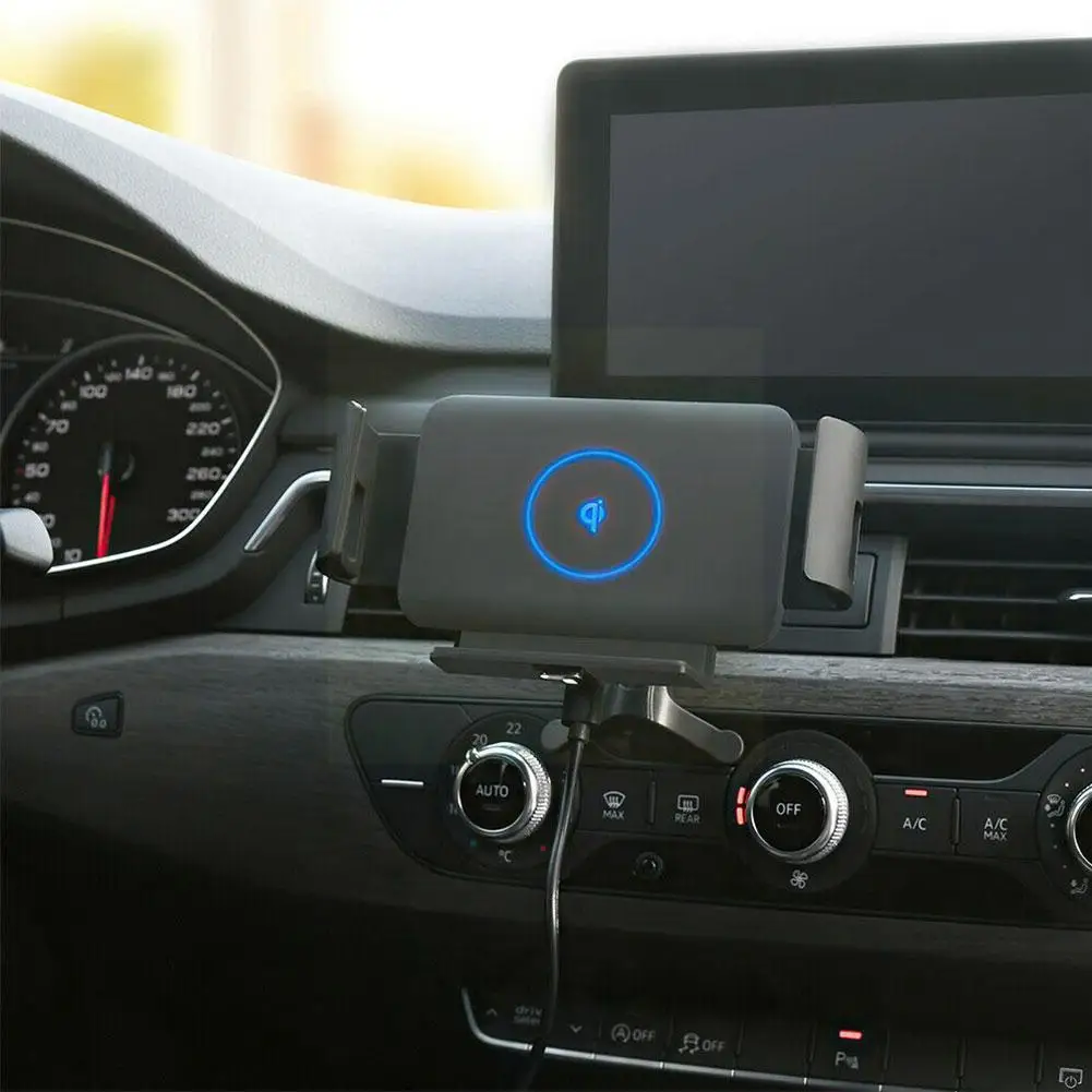 

Автомобильный зажимной держатель для телефона, беспроводное зарядное устройство для XiaoMi, Samsung Galaxy Fold Z, iPhone 11, XS, Max, Huawei Mate X, E9U8