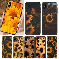 sunflower phone case for iphone 5 5s se 6 6s 7 8 11 12 x xs xr pro plus max mini