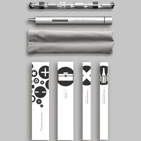 wowstick 1P plus Wowstick 1F pro Wowstick 1S Мини Электрическая отвертка сплав корпус светодиодный свет аккумуляторная батарея мощность с несколькими битами - Цвет: wowstick 1P plus