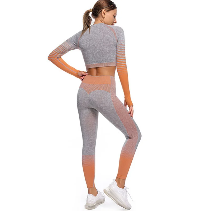 

Tracksuit Women Outfits Sportwear Sport Outfit For Woman Tracksuits Leggings Crop Top Suit For Fitness Women's Sport Wear