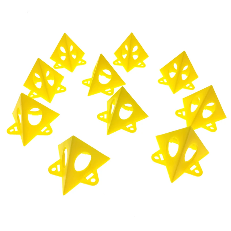 

10PCS/Pack Yellow Cone Canvas and Cabinet Door Risers Paint Canvas Support Stands Painting Rack DSD666