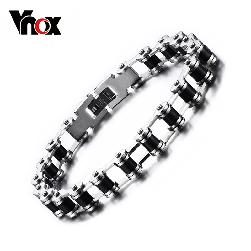 Vnox продвижение Для Мужчин's Браслеты Шарм Велосипедная цепь Нержавеющая сталь