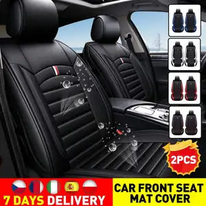 1pc universal car seat covers front seat covers leather cushion interior auto car chair seats protector mat car accessories free global shipping