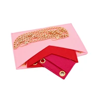 felt organizer handbag kirigami insert of 3 with golden chain crossbody bag kirigami pochette envelope bag insert organizer