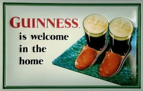 

Guinness Slippers Wall Decor Aluminum Metal Signs