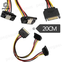 elbow sata power cord with shrapnel 15 pin one to two copper core cable