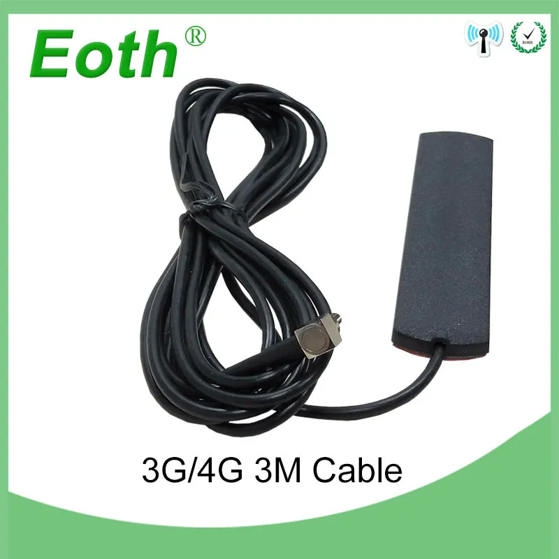 Антенна Eoth 3G/4G для роутера патч антенна 3G/4G/CRC9 4G/LTE с кабелем 3 м 10 шт.|Антенны связи|