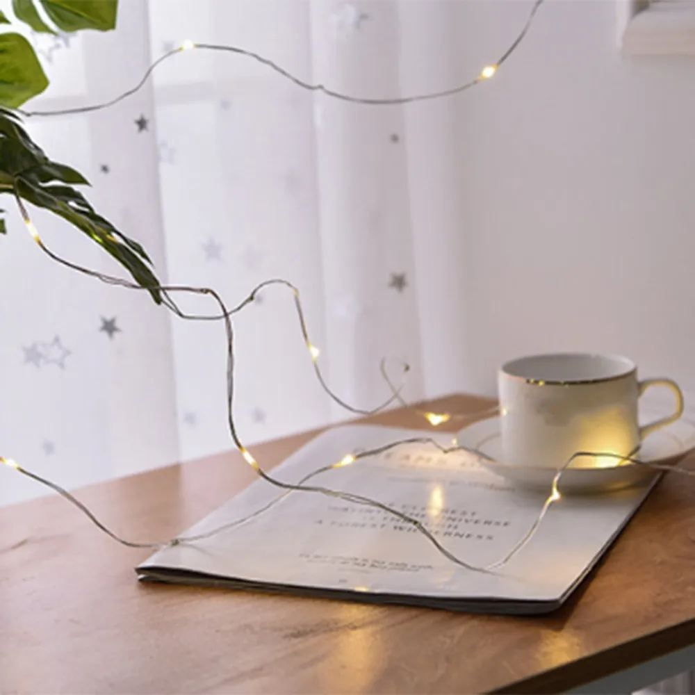 Модная строка Феи огней светодиодный медный провод свет шнура восемь режимов