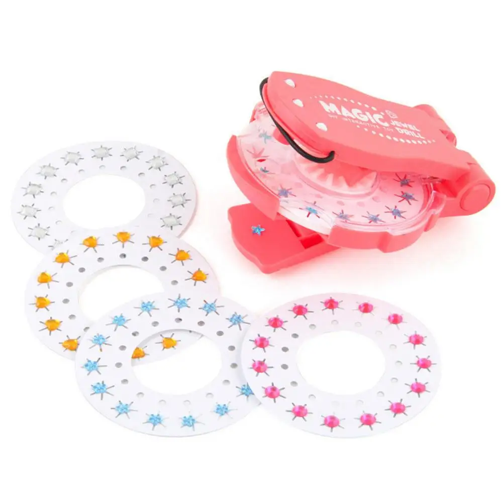 

Hair Gem Bedazzler Gem Sticking Stapling Tool With DIY Fantasy Glitter Gems Girl Beauty Art Diamond Stickers Craft For Hairdre