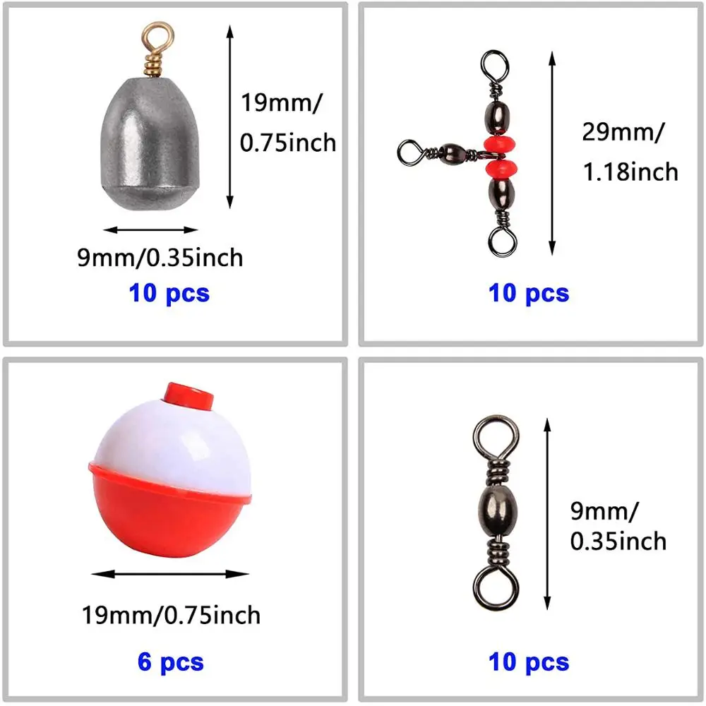 191 шт. рыболовные крючки снасть комплект рыболовный крючок весов Рыболовные