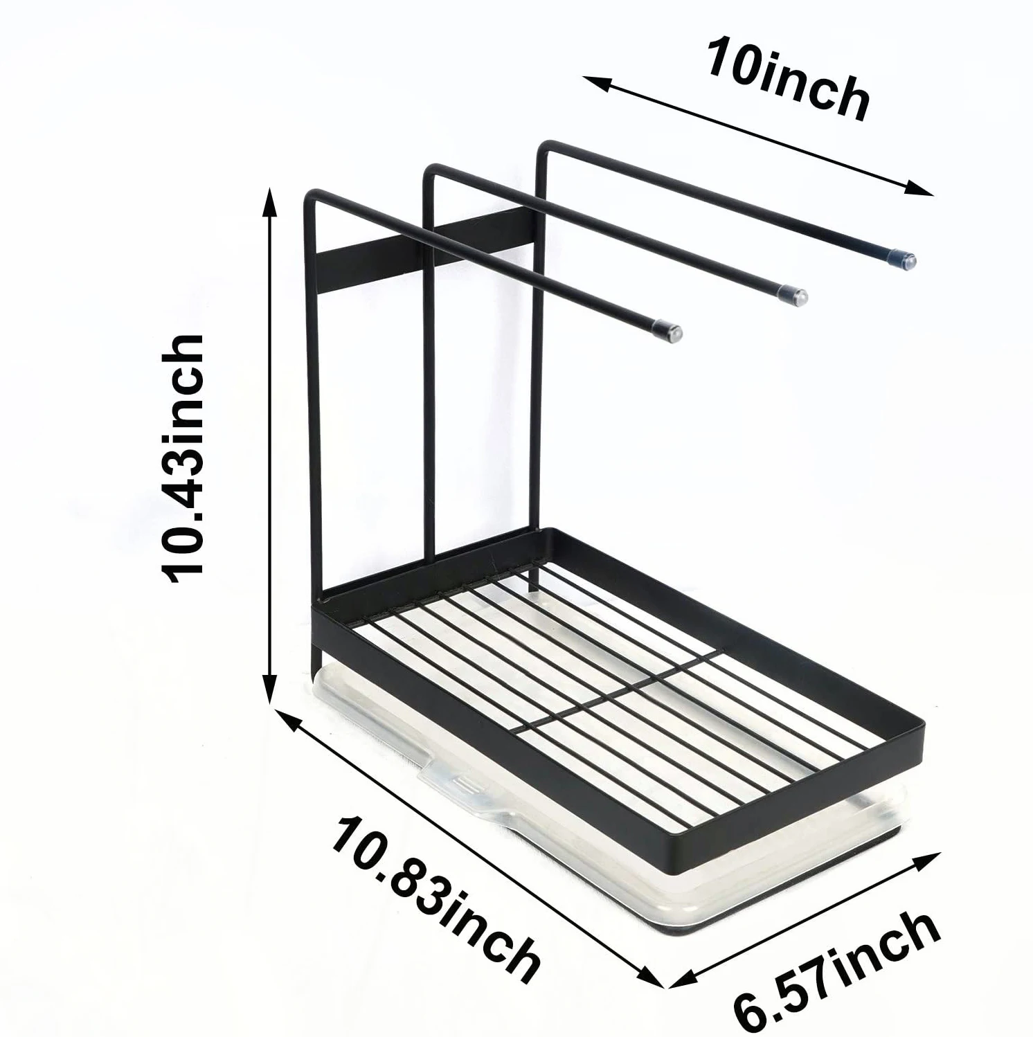 

Sponge Holder with Drain Pan for Kicthen Sink, Kitchen Sink Caddy Organizer for Sponge Brush Soap Dish Dishcloth Rack