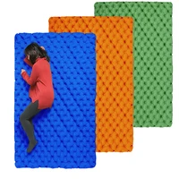rooxin ultralight camping mat inflatable mattress 2 people sleeping pad waterproof pad thickened camping mat with inflatable bag
